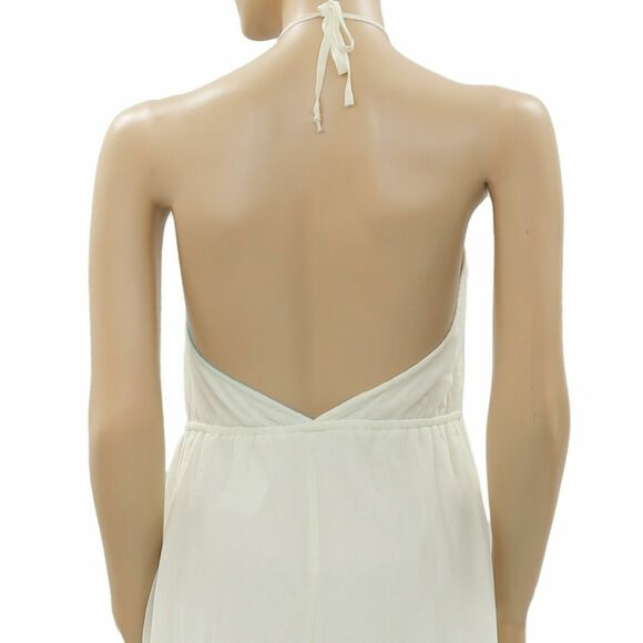 Charlotte Russe Dip & Dye Maxi Long Dress Sleeveless Halter Resort S NEW 200115 - Picture 4 of 5